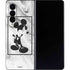 Disney Mickey Mouse Shape on Marble Galaxy Z Fold4 5G Skin